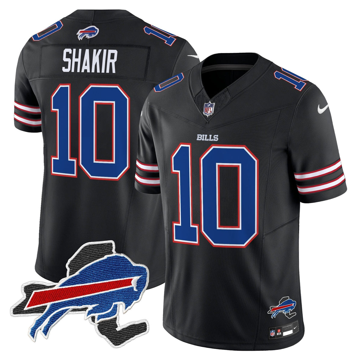 Men's Bills New York Patch Vapor Limited Jersey - All Stitched