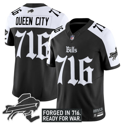 Men's Buffalo Bills 'Gothic Cold Front Edition' Vapor Limited Jersey - All Stitched
