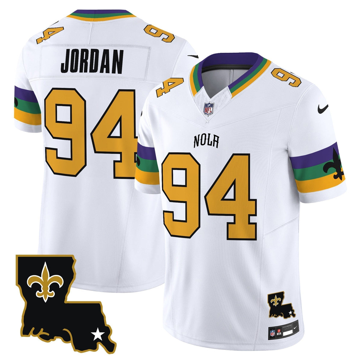 Men's Saints 2025 New Orleans City Vapor Limited Jersey - All Stitched