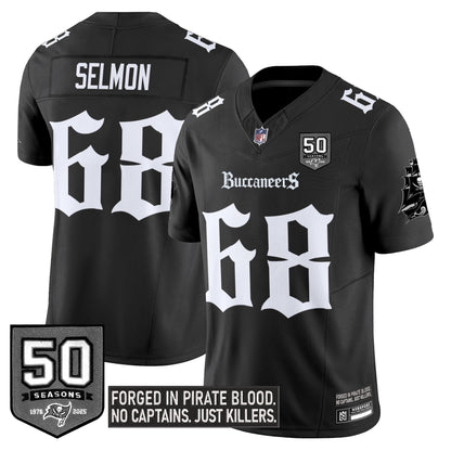 Men's Tampa Bay Buccaneers 'Gothic Pirate Shadows Edition' Limited Jersey - All Stitched