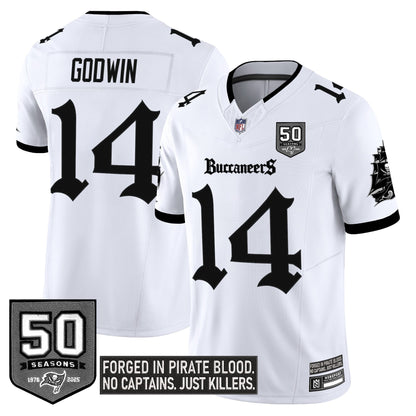 Men's Tampa Bay Buccaneers 'Gothic Pirate Shadows Edition' Limited Jersey - All Stitched