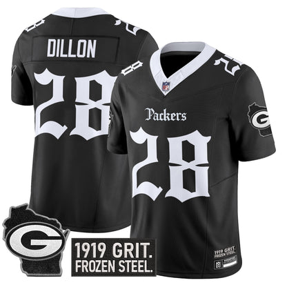 Men's Green Bay Packers 'Gothic Frozen Tundra Edition' Vapor Limited Jersey - All Stitched