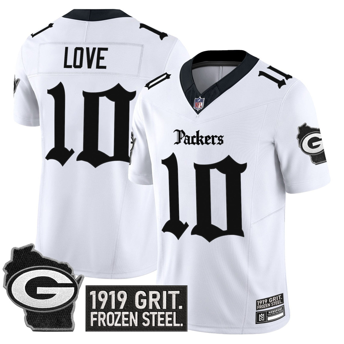 Men's Green Bay Packers 'Gothic Frozen Tundra Edition' Vapor Limited Jersey - All Stitched