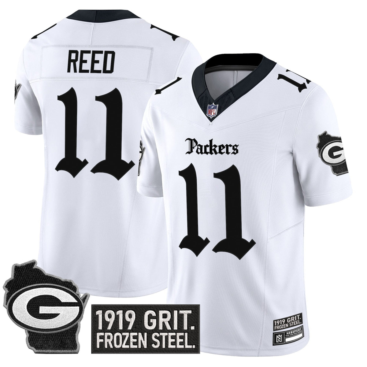 Men's Green Bay Packers 'Gothic Frozen Tundra Edition' Vapor Limited Jersey - All Stitched