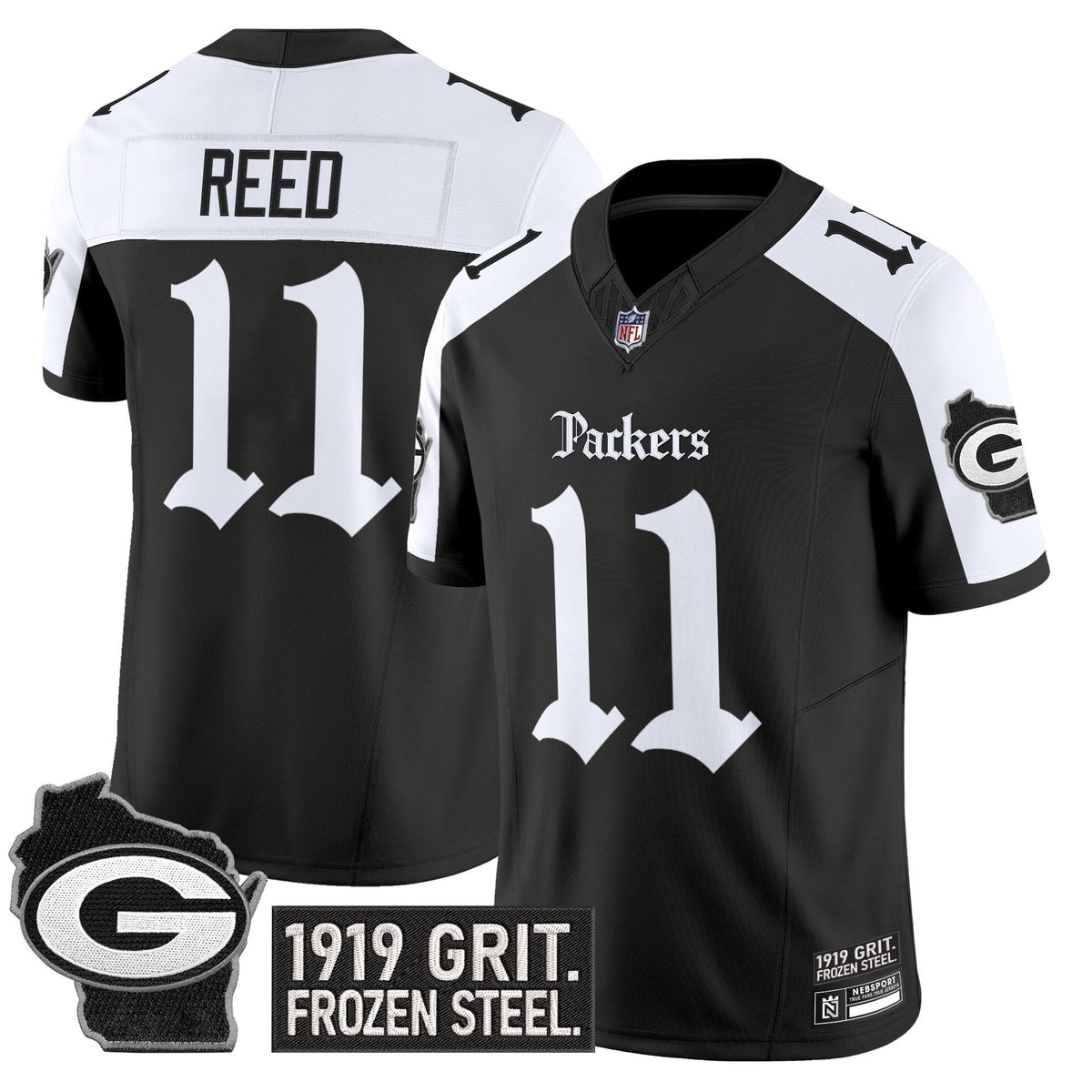 Men's Green Bay Packers 'Gothic Frozen Tundra Edition' Vapor Limited Jersey - All Stitched