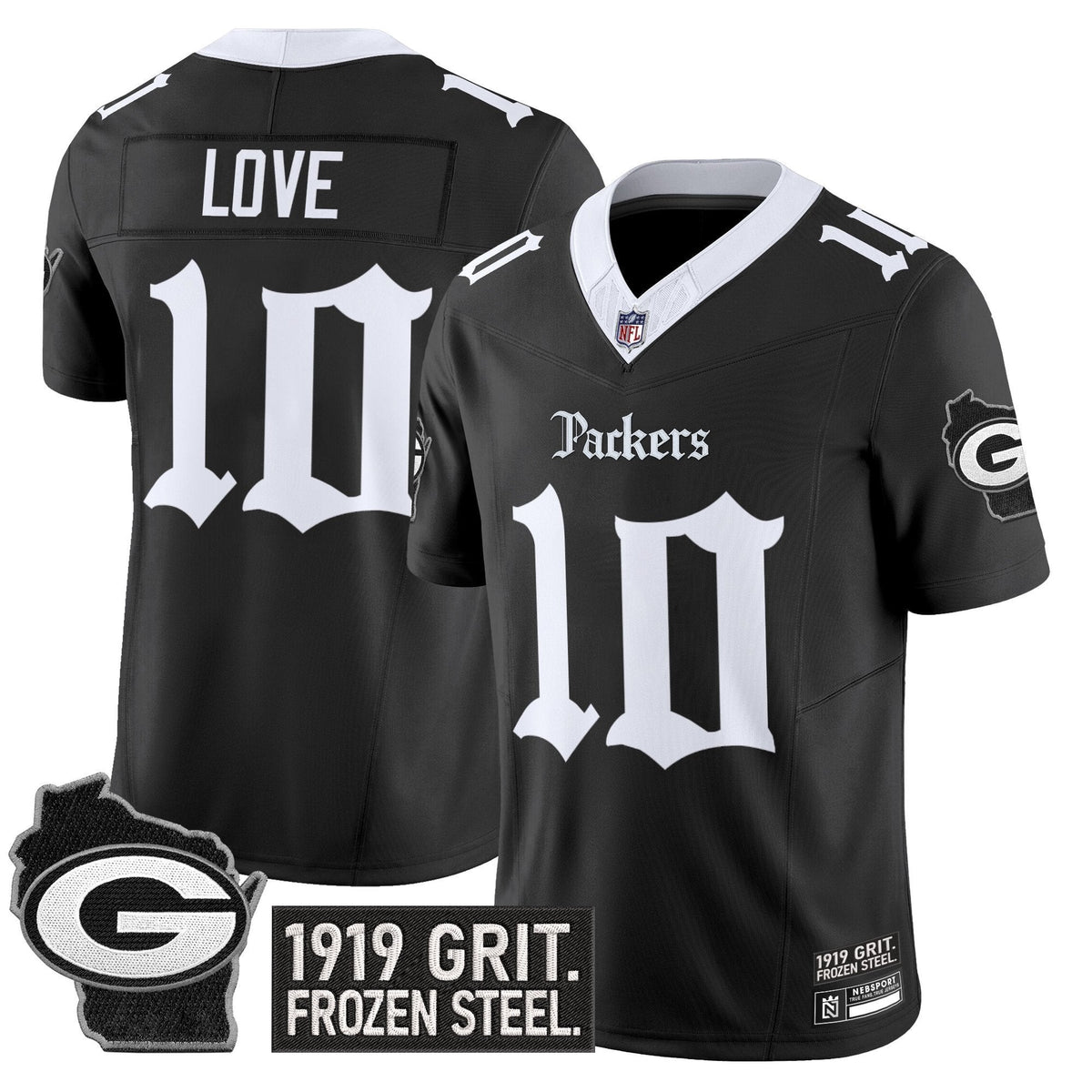 Men's Green Bay Packers 'Gothic Frozen Tundra Edition' Vapor Limited Jersey - All Stitched