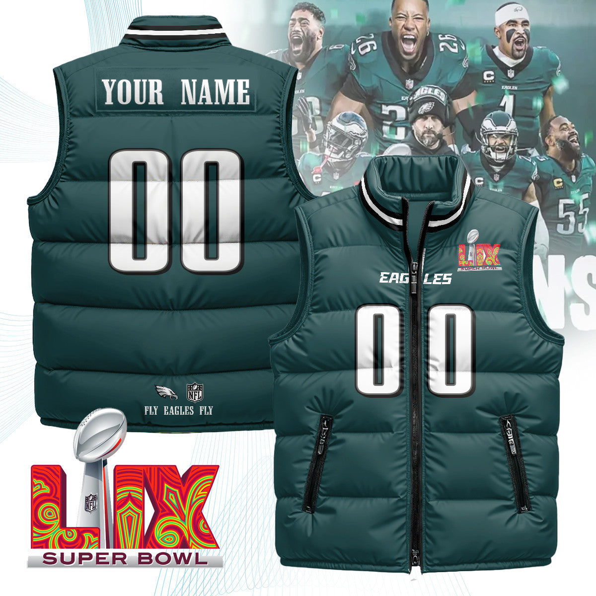 Philadelphia Eagles Unisex Puffer Vest