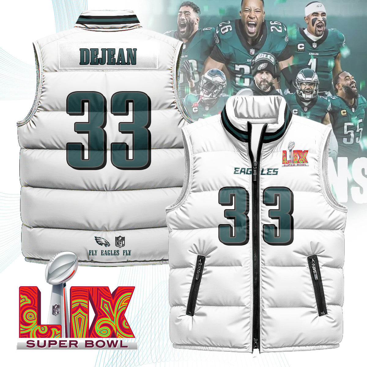 Philadelphia Eagles Unisex Puffer Vest