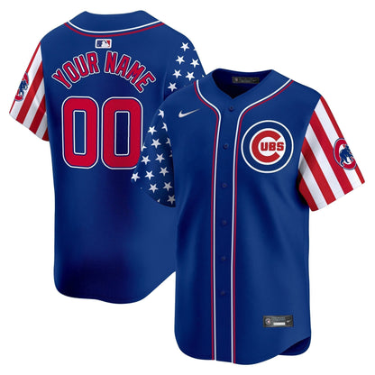 Chicago Cubs 2025 Memorial Day Vapor Premier Limited Custom Jersey - All Stitched