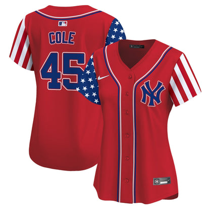 Women's New York Yankees 2024 Independence Day Vapor Premier Limited Jersey - All Stitched