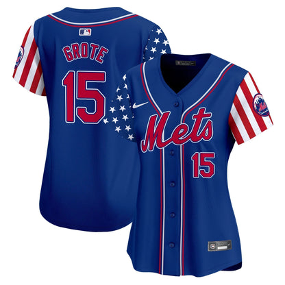 Women's Mets 2024 Independence Day Vapor Premier Limited Jersey - All Stitched