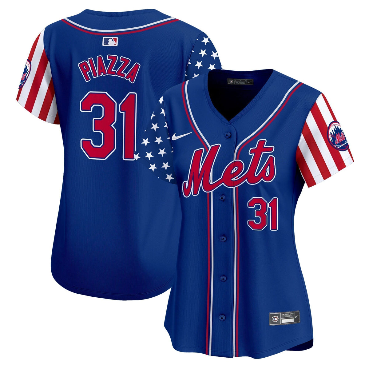 Women's Mets 2024 Independence Day Vapor Premier Limited Jersey - All Stitched
