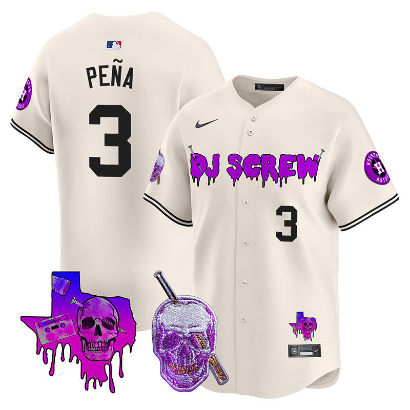 Men's Astros DJ Screw Vapor Premier Limited Jersey - All Stitched
