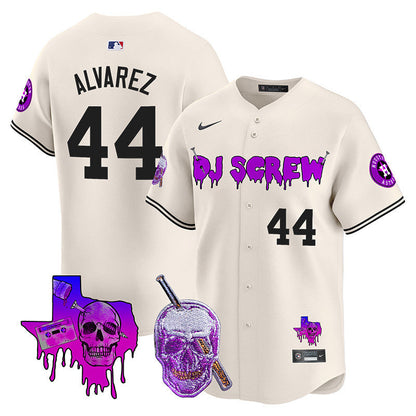 Men's Astros DJ Screw Vapor Premier Limited Jersey - All Stitched