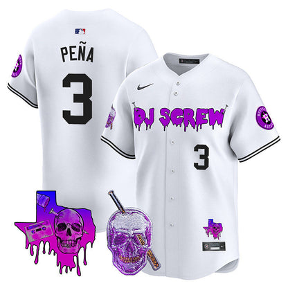 Men's Astros DJ Screw Vapor Premier Limited Jersey - All Stitched