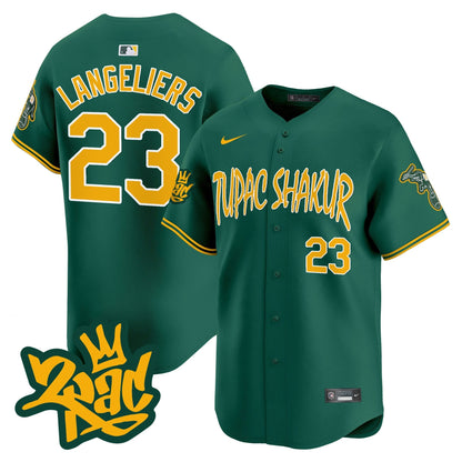 Men's Oakland Athletics Tupac Shakur Vapor Premier Limited Jersey - All Stitched