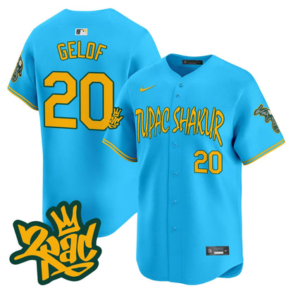 Men's Oakland Athletics Tupac Shakur Vapor Premier Limited Jersey - All Stitched