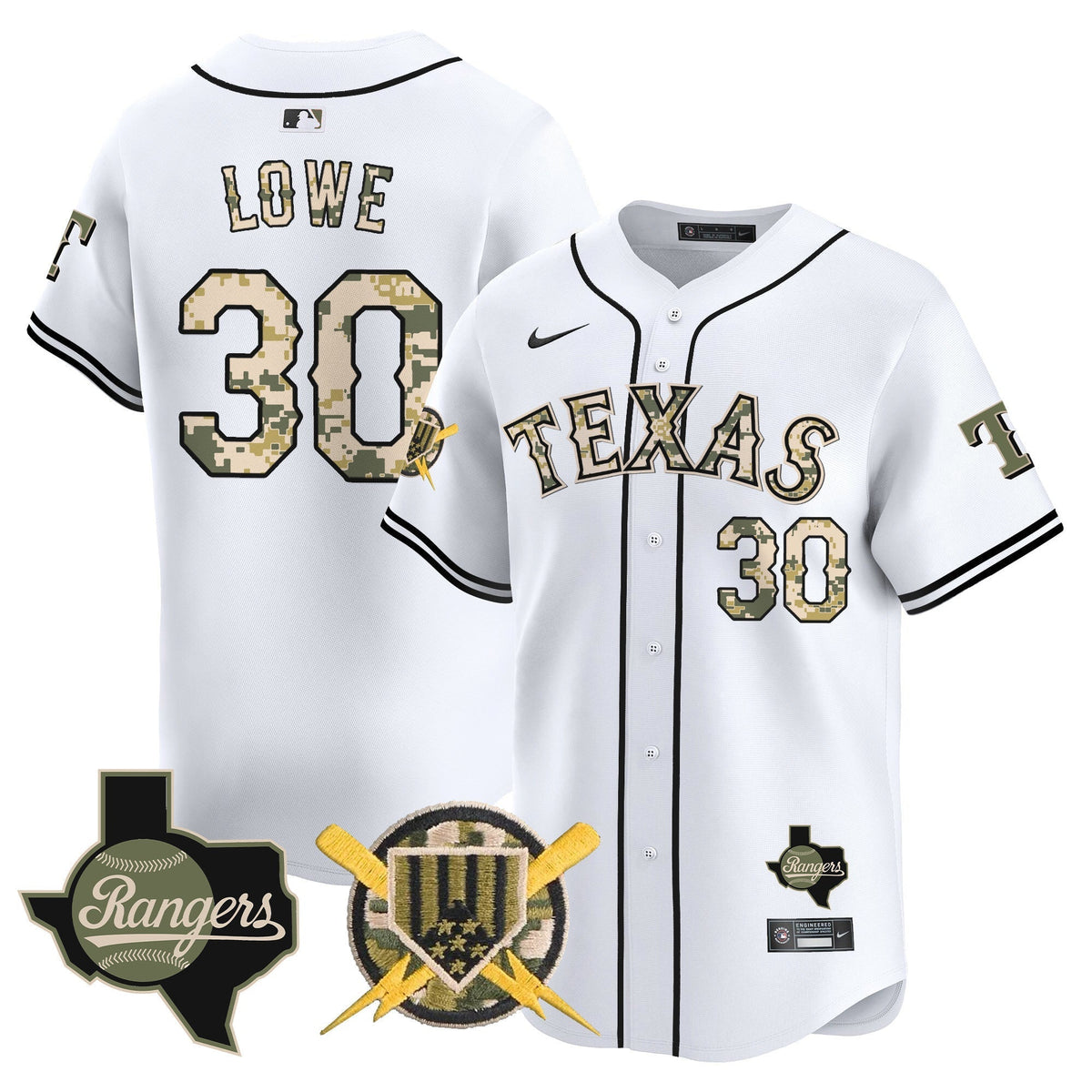 Men's Texas Rangers Armed Forces Day Vapor Premier Limited Jersey - All Stitched