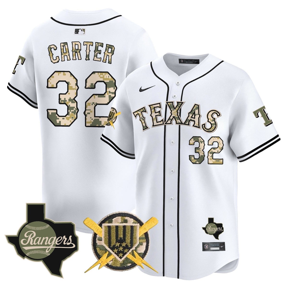 Men's Texas Rangers Armed Forces Day Vapor Premier Limited Jersey - All Stitched