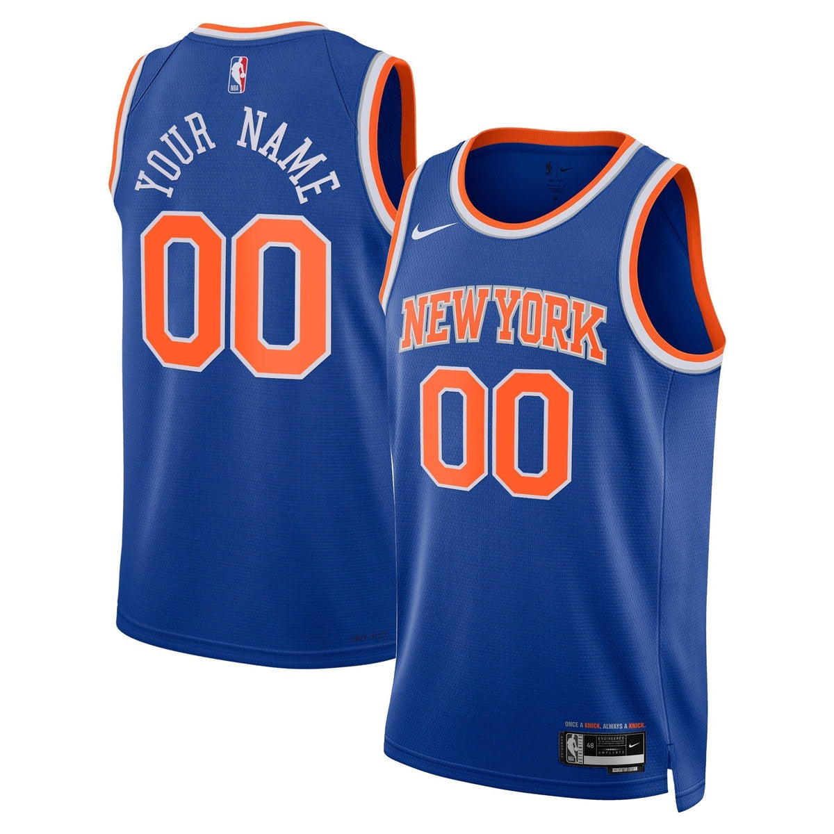 New York Knicks Swingman Custom Jersey - All Stitched