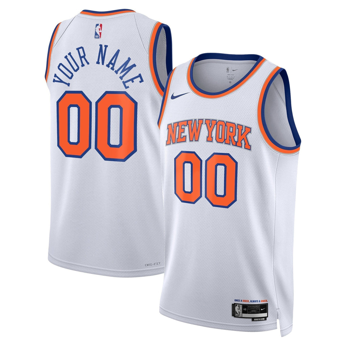 New York Knicks Swingman Custom Jersey - All Stitched