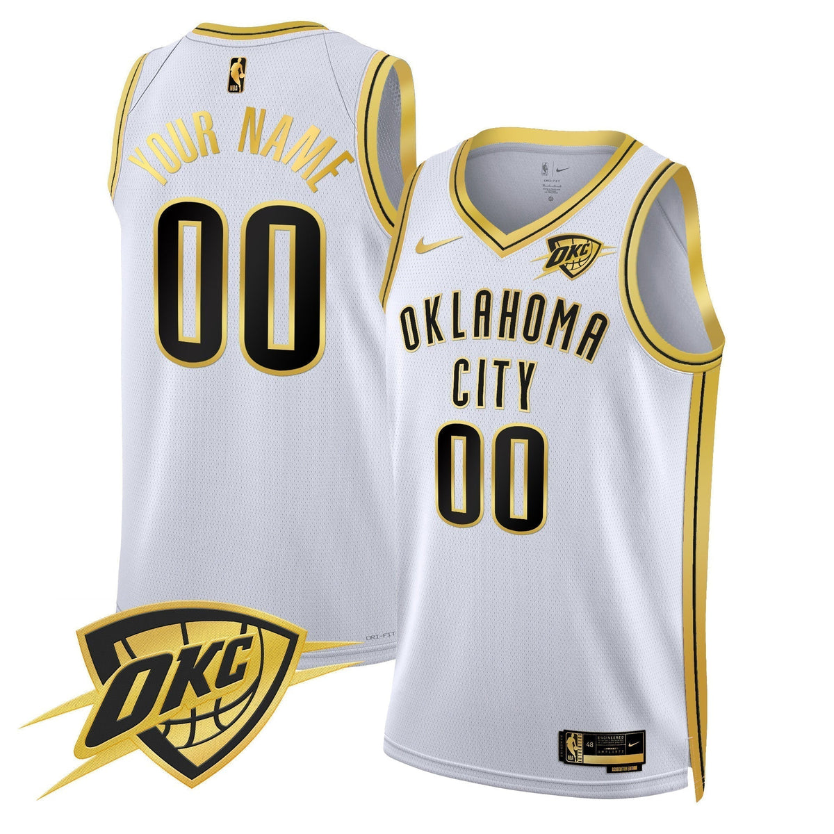 Oklahoma City Thunder Swingman Custom Jersey V2 - All Stitched