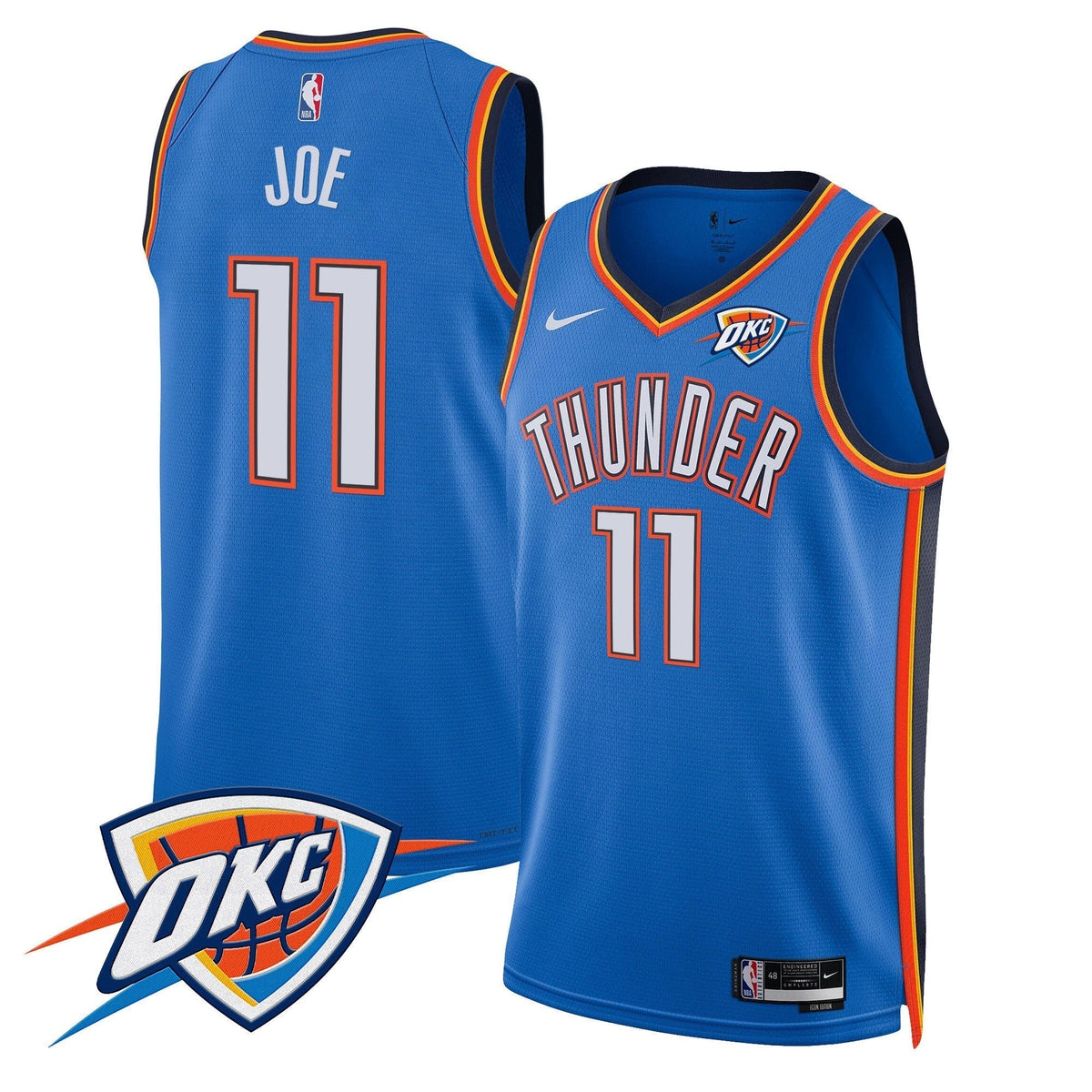 Men's Oklahoma City Thunder Swingman Jersey V2 - All Stitched