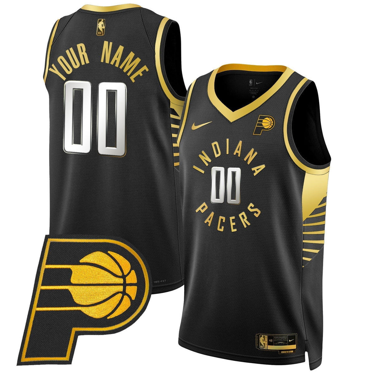 Indiana Pacers Swingman Custom Jersey V2 - All Stitched