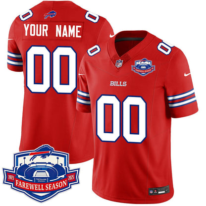 Buffalo Bills 2025 Custom Jersey All Stitched - Farewell to Highmark Stadium