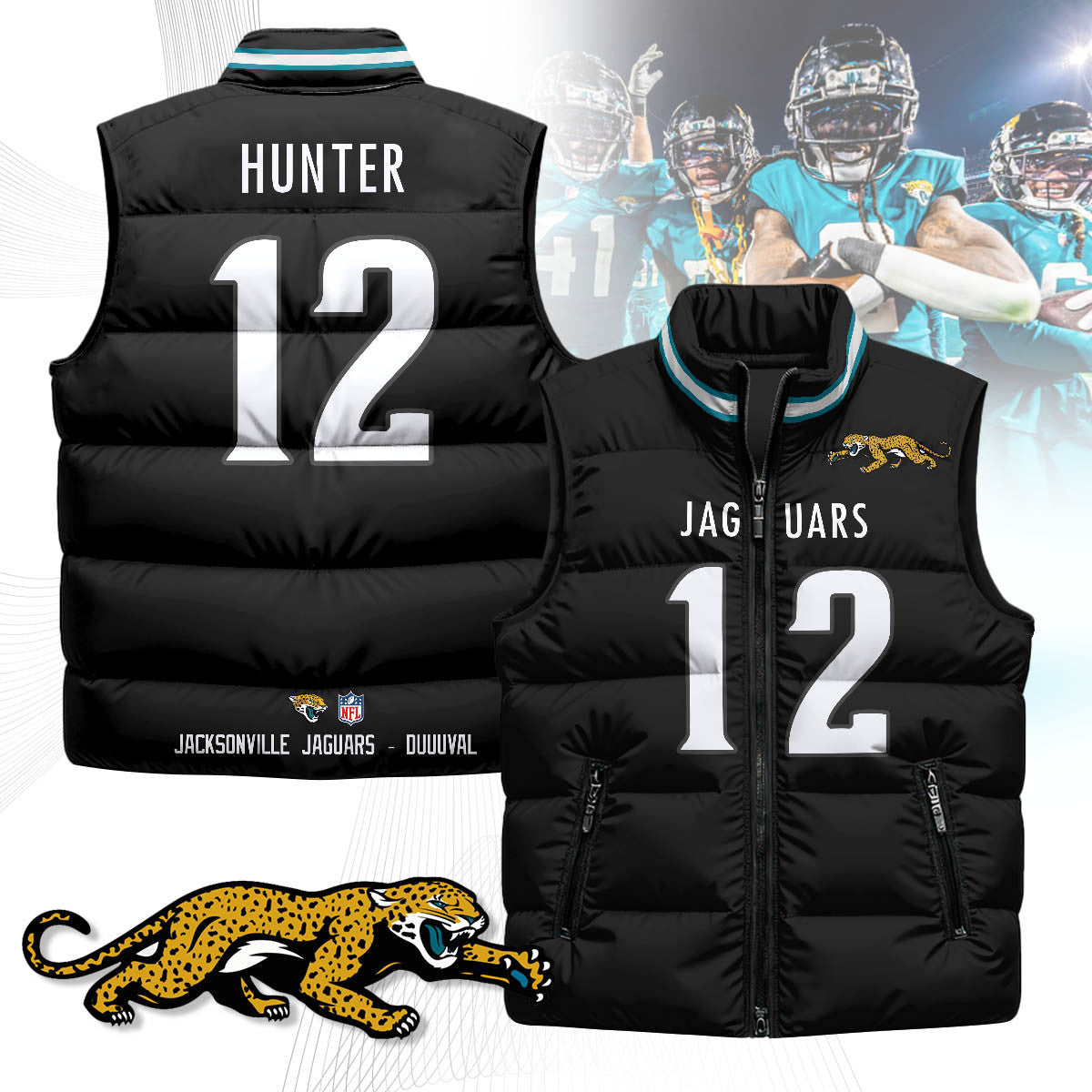 Jacksonville Jaguars Unisex Puffer Vest