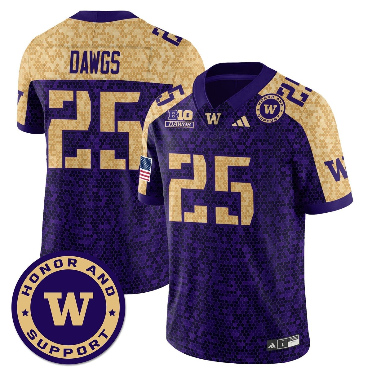 Washington Football Honor and Support Uniform - All Stitched