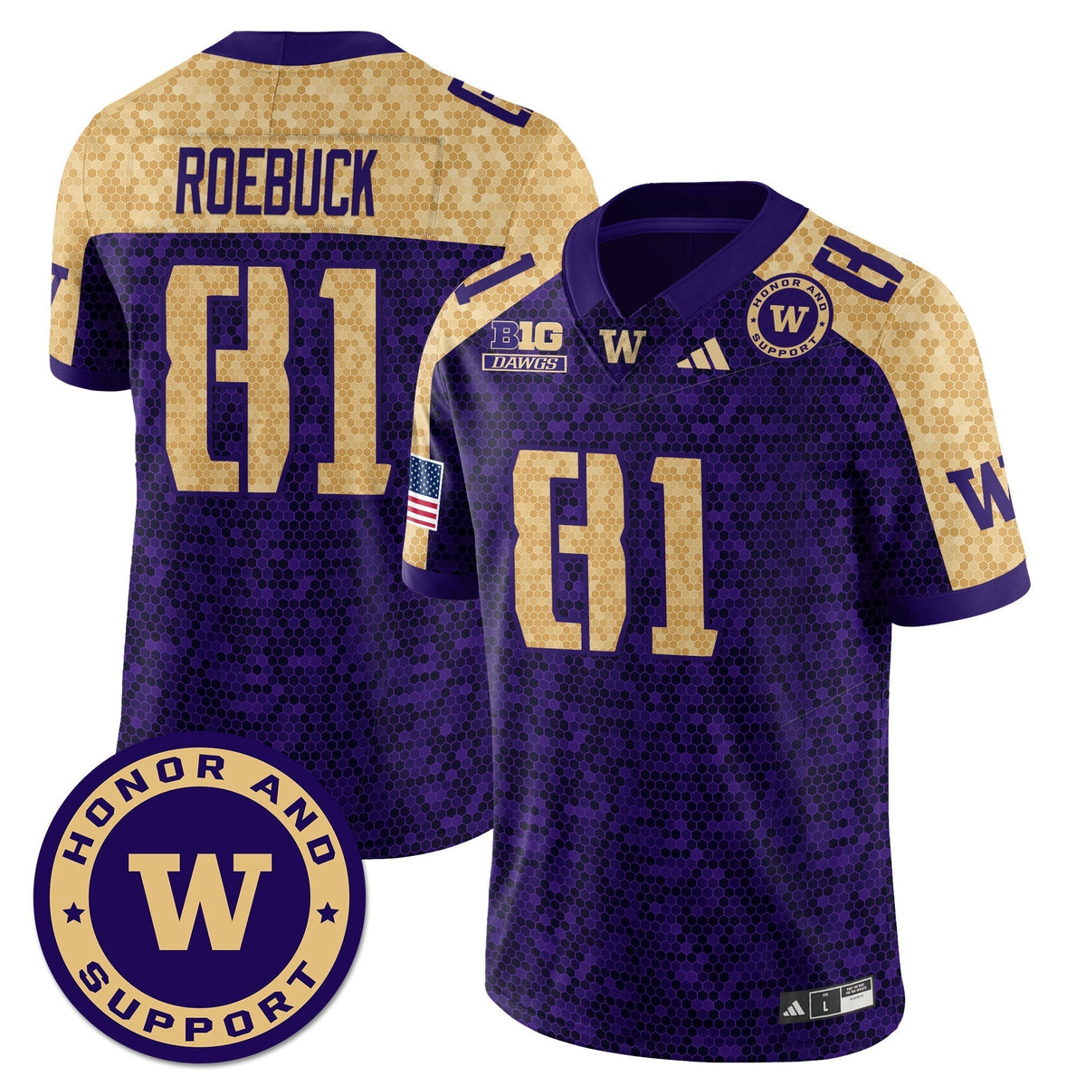 Washington Football Honor and Support Uniform - All Stitched