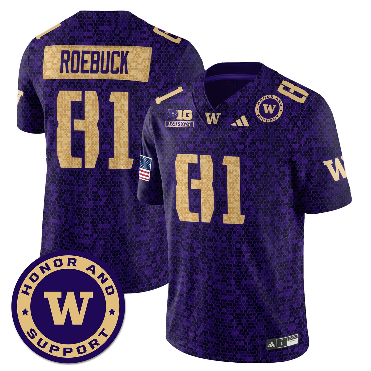 Washington Football Honor and Support Uniform - All Stitched