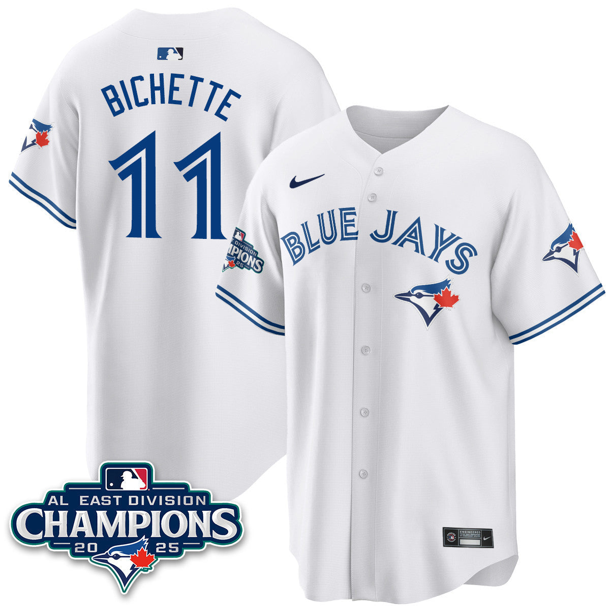 Toronto Blue Jays AL East Division Champions Jersey - All Stitched