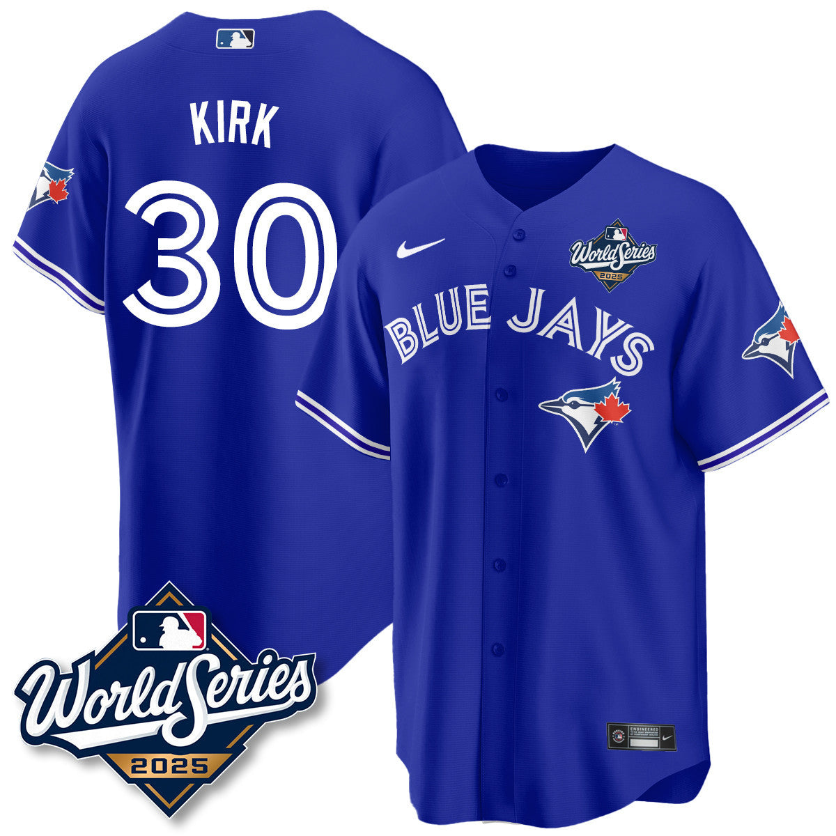 Toronto Blue Jays 2025 World Series Jersey - All Stitched