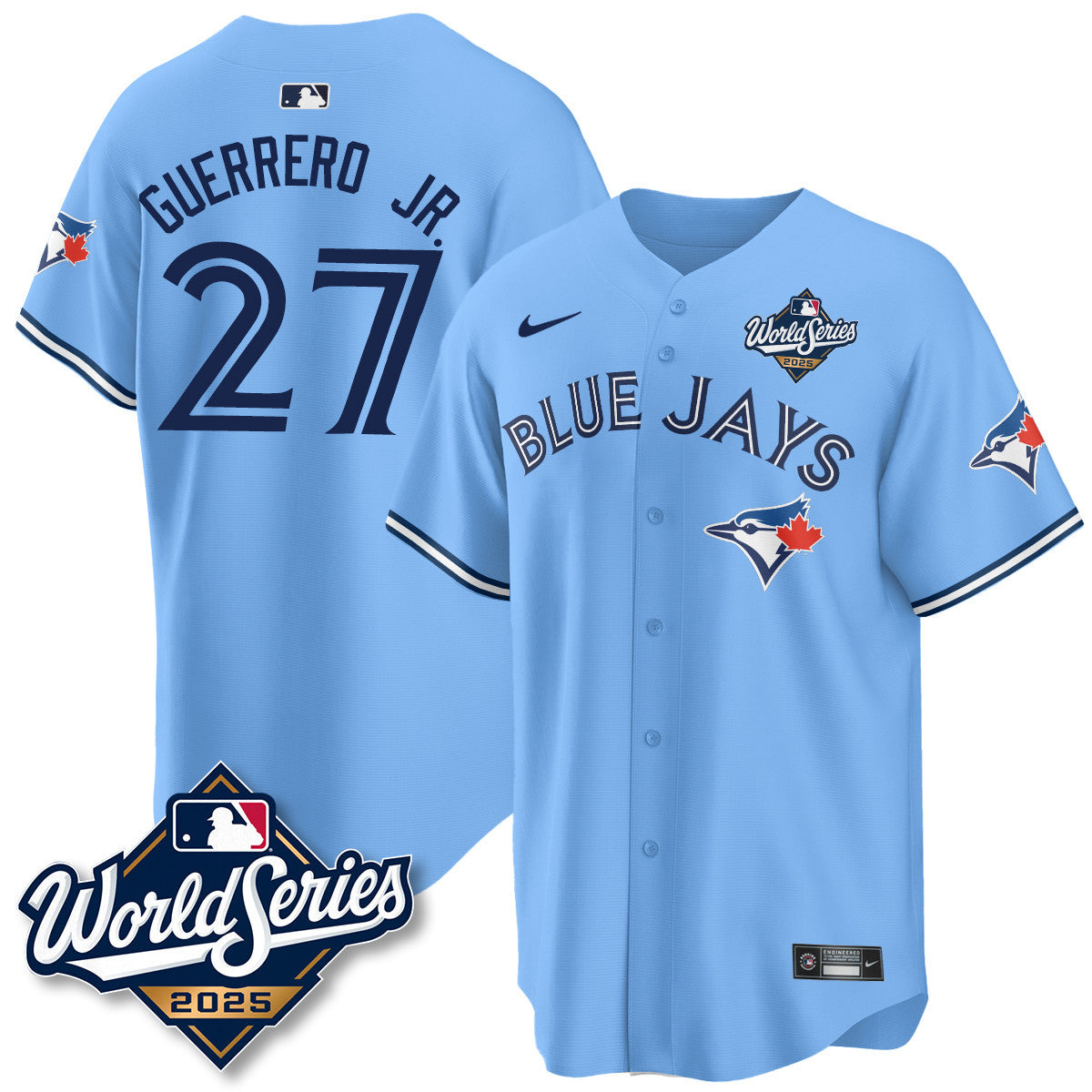 Toronto Blue Jays 2025 World Series Jersey - All Stitched