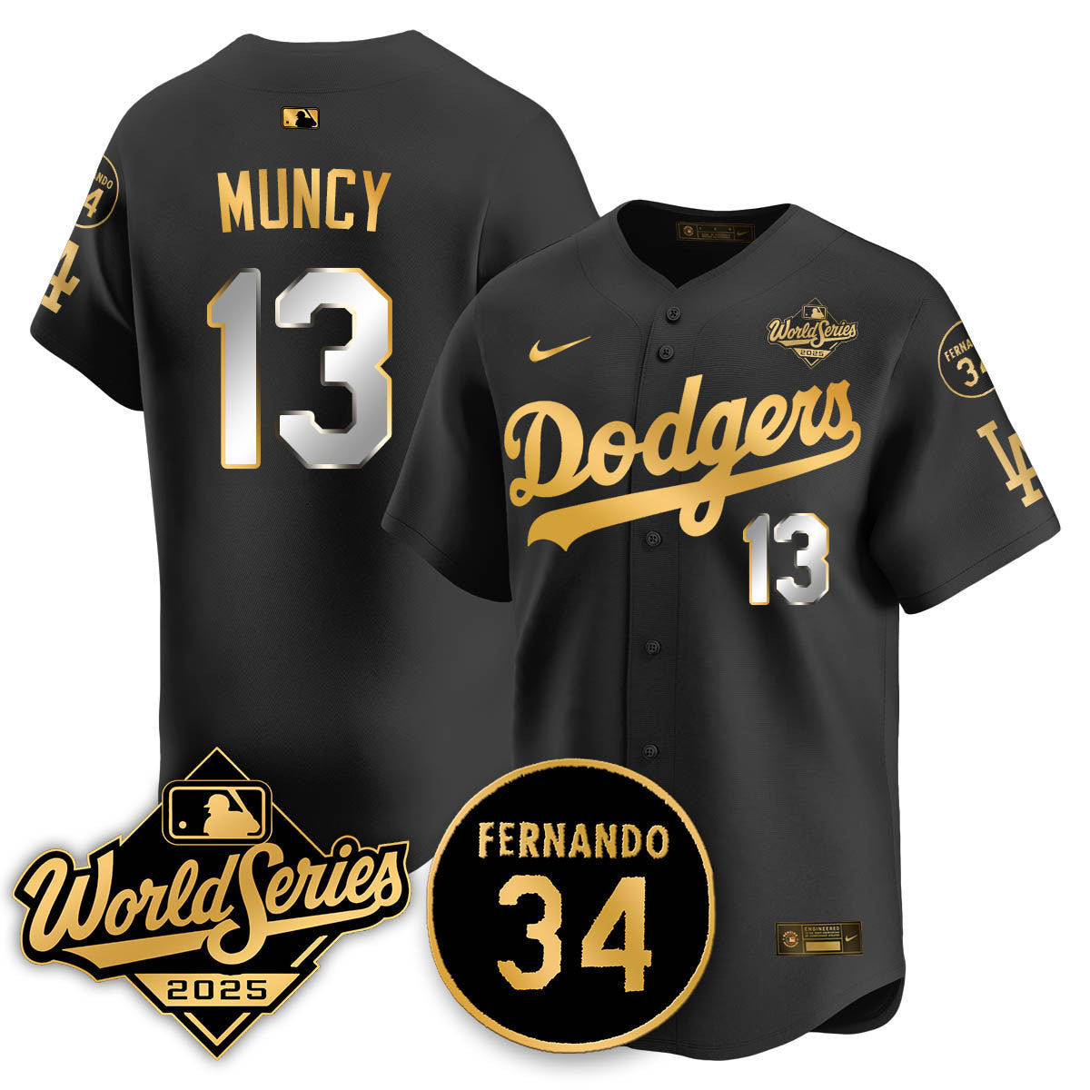LAD 2025 World Series Champions Jersey N1 - Stitched