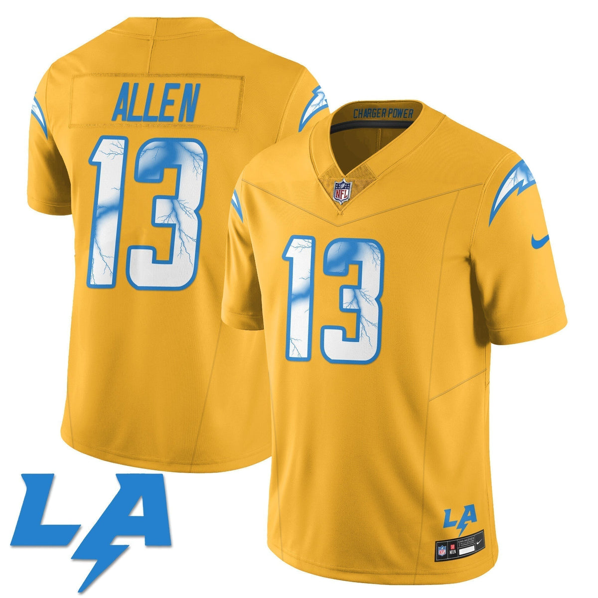 Los Angeles Chargers Rivarly Concept Jersey - All Stitched