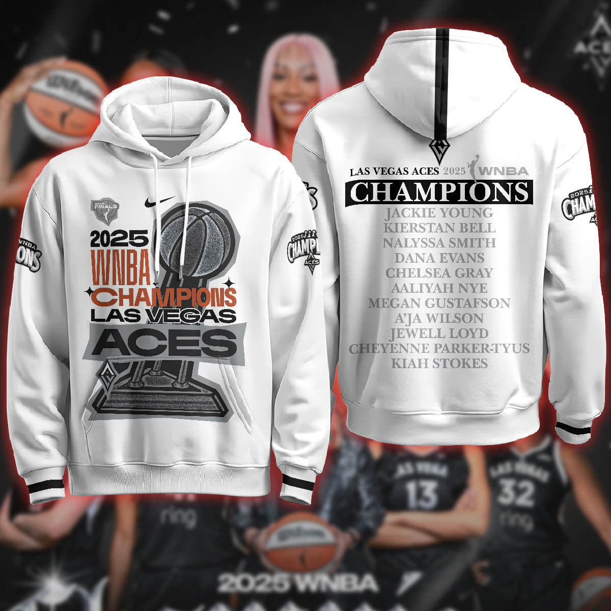 Las Vegas Aces 2025 WNBA Champions Hoodie
