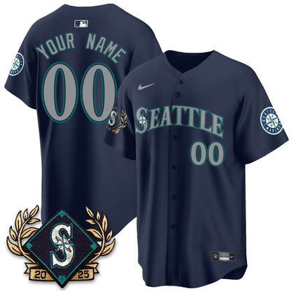 Custom Seattle Mariners 2025 Series Jersey - All Stitched