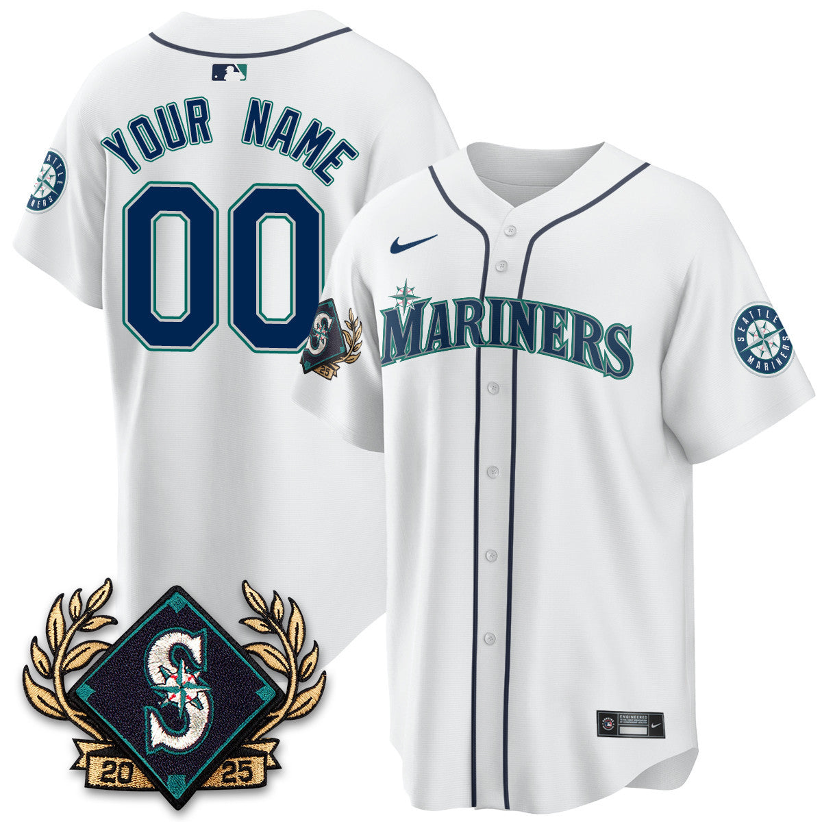 Custom Seattle Mariners 2025 Series Jersey - All Stitched