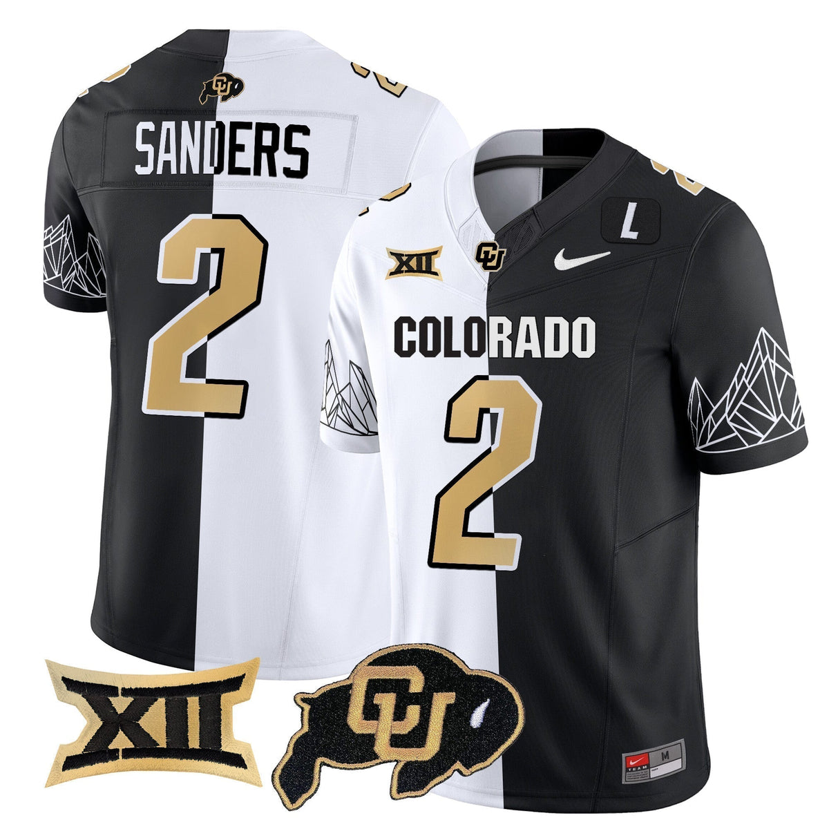 Men's Colorado Buffaloes Vapor Limited Jersey V3 - Big 12 XII Patch - All Stitched