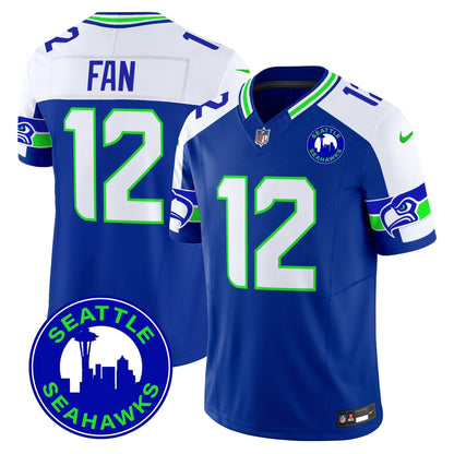Men's Seahawks 2024 Seattle City Patch Vapor Limited Jersey - All Stitched