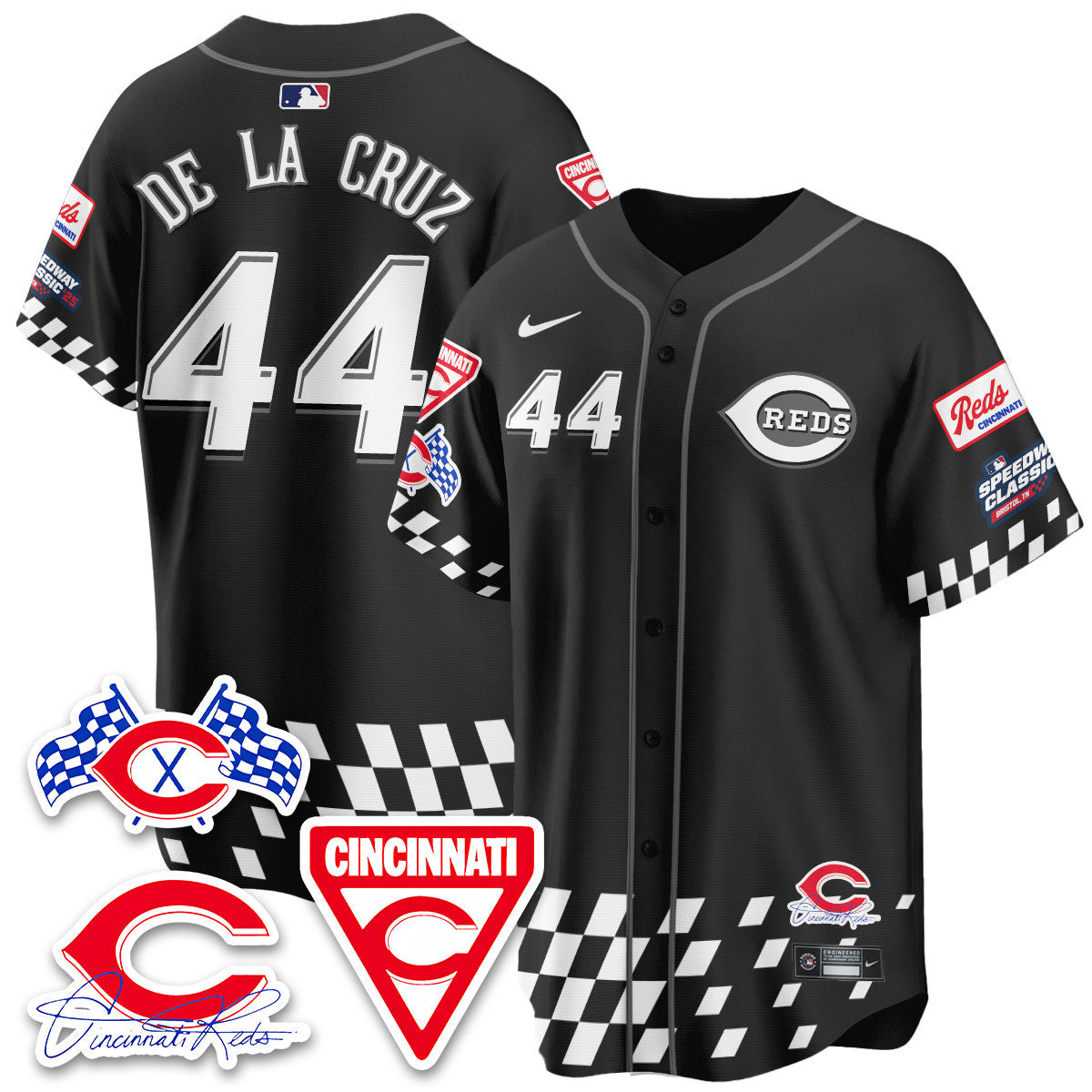 Men's Cincinnati Reds 2025 Speedway Limited Jersey V2 - All Stitched