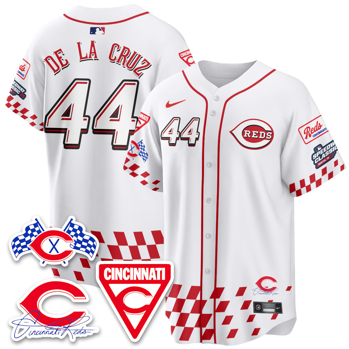 Men's Cincinnati Reds 2025 Speedway Limited Jersey V2 - All Stitched
