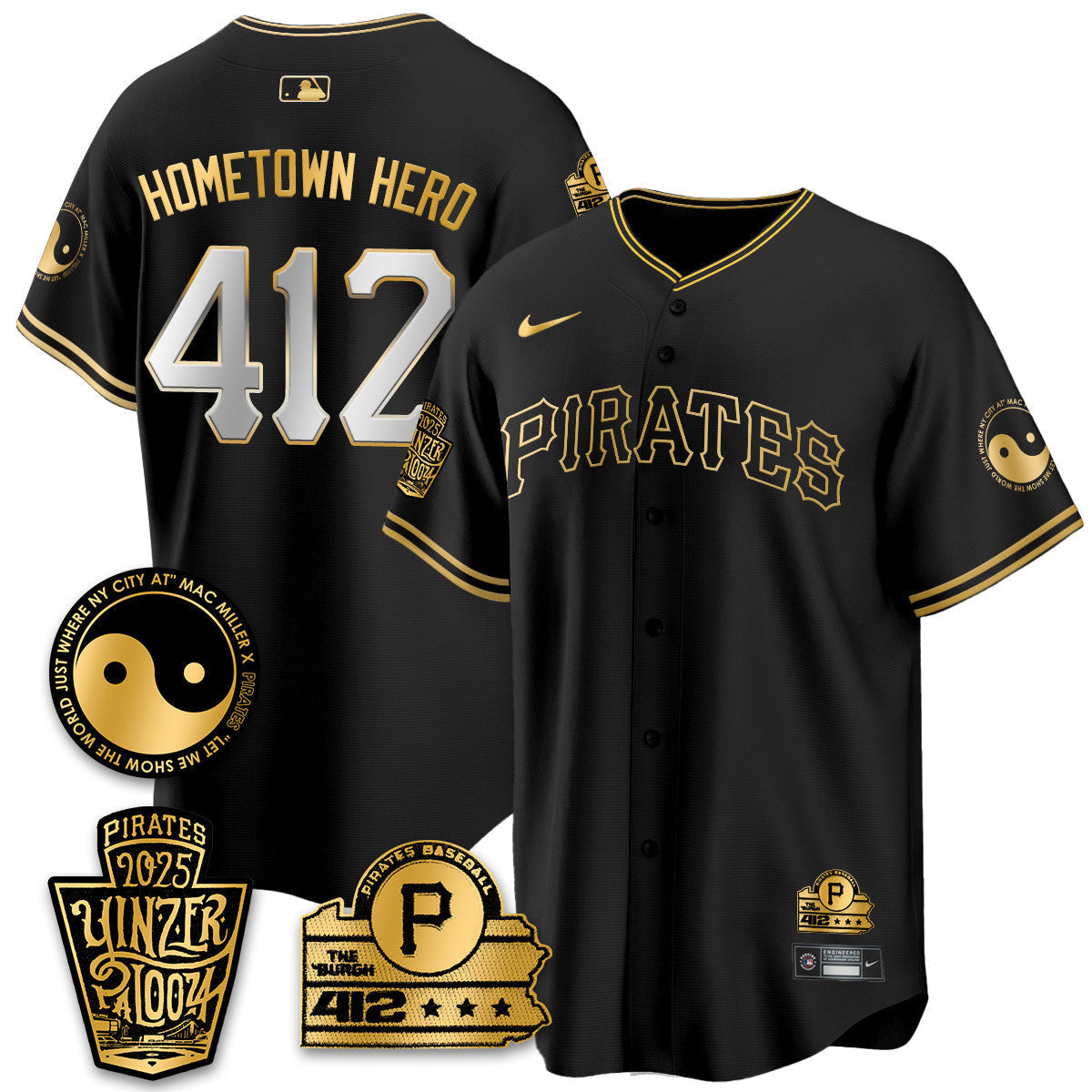 Men's Pittsburgh Pirates Yinzerpalooza 2025 Limited Jersey - All Stitched