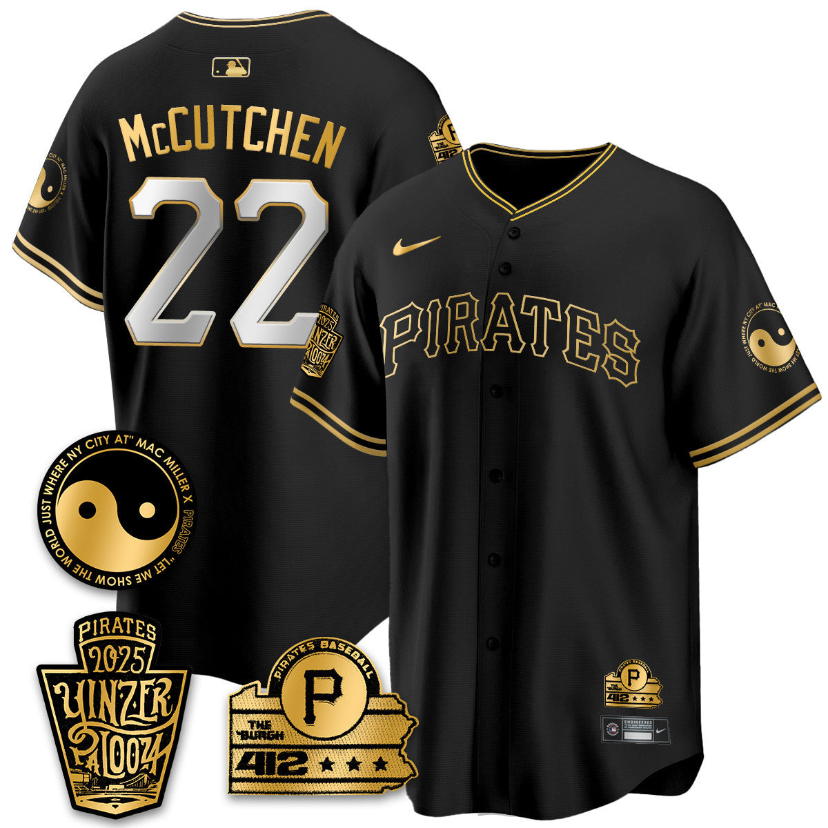 Men's Pittsburgh Pirates Yinzerpalooza 2025 Limited Jersey - All Stitched