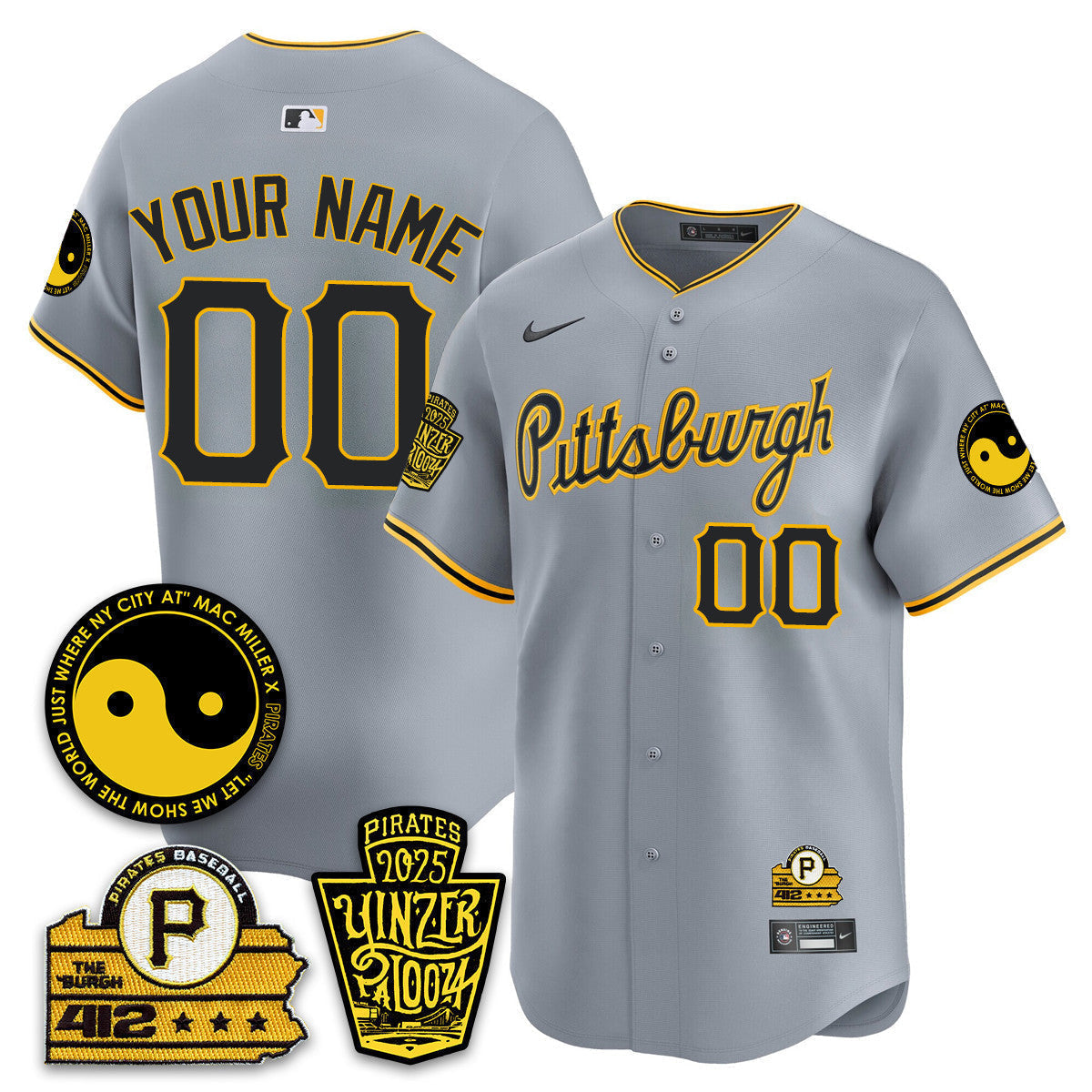 Men's Pittsburgh Pirates Yinzerpalooza 2025 Limited Jersey - All Stitched