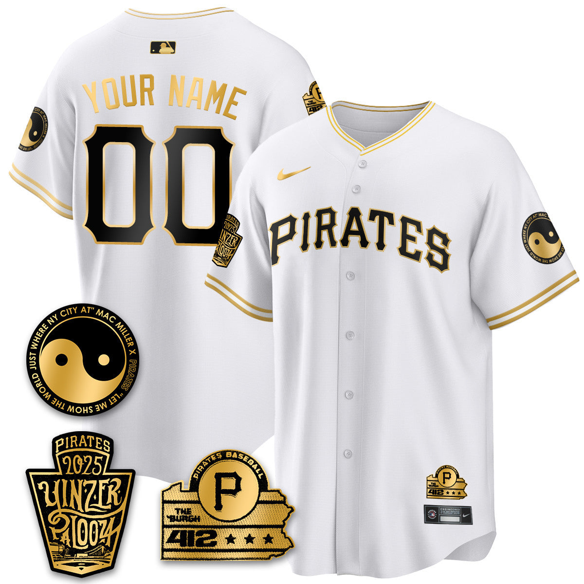 Men's Pittsburgh Pirates Yinzerpalooza 2025 Limited Jersey - All Stitched