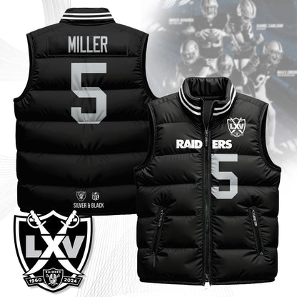 Las Vegas Raiders Unisex Puffer Vest